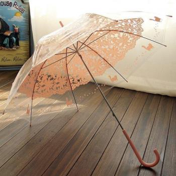 Parapluie Vent Étincelant Dentelle Transparente