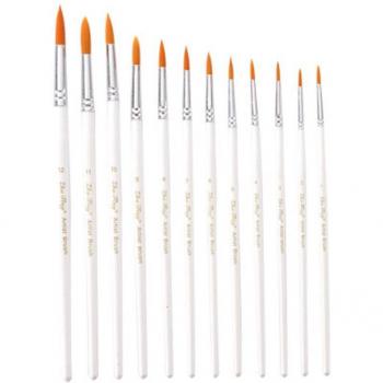 Set de 12 Pinceles de Cerdas de Nailon MSU88