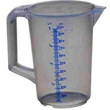 SIN MARCA plastic measuring cup 1 L