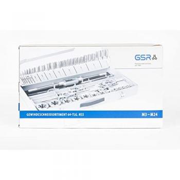 GSR 64tlg. Gewindeschneidsatz HSS-G metrisch M3-M24