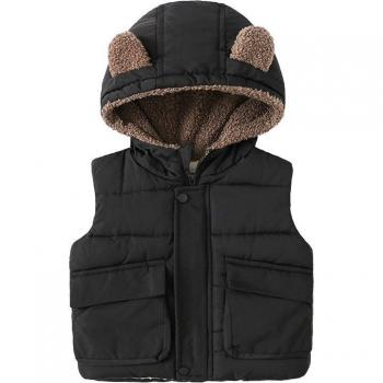 Kids Autumn Winter Hooded Waistcoat