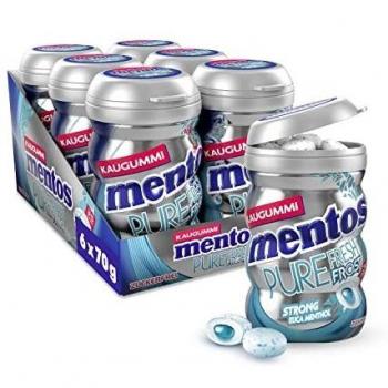 Mentos Pure Fresh Frost Kaugummi-Dragees, Zuckerfrei, 6er Pack