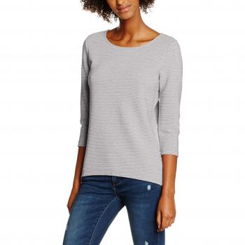 Camisa ONLY 3/4 con cremallera JRS, Mujer, Gris (Light Grey Melange)