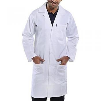 POLY COTTON WAREHOUSE COAT WHITE 42