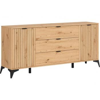 Stile Tradizionale 83 cm Buffet 2 ante 3 cassetti Mao
