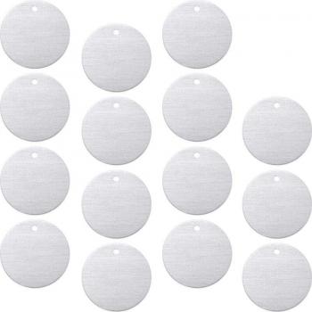 Pack de 50 étiquettes d'estampage rondes 2.5 cm