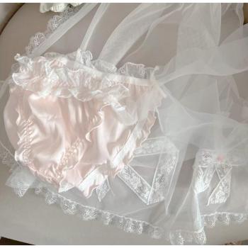 Culotte en Satin Soyeux, Style Lolita Kawaii