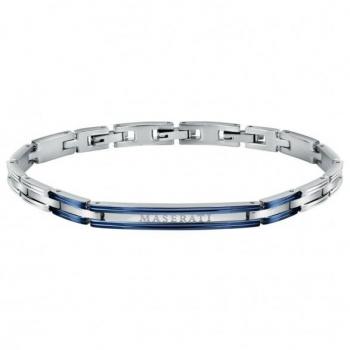 Maserati Mannen Armband, Blauwe PVD Coating