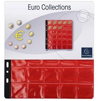 Sachet Exacompta avec 3 recharges pour rangement de pièces de diam. 30 mm