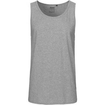 Herren Bio T-Shirt – Neutraler Rundhals, Sport Grau, 100 % Fairtrade-Baumwolle, Größe L