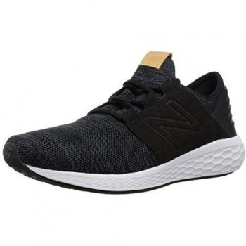 New Balance Men's Fresh Foam Cruz V2 Running Shoes, Black (Black/White), 8 UK (42 EU)