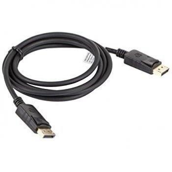 Lanberg CA-DPDP-10CC-0018-BK Displayport 1.1A (19 Pin) Male to DisplayPort (19 Pin) Male 4K Cable, 1.8 m Black