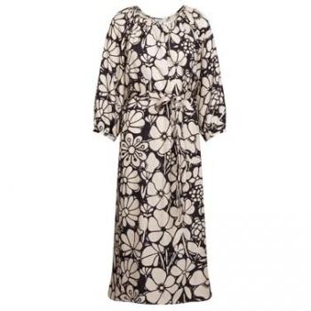Sommerkleid SEIDENSTICKER Dunkelblaues Floral, 3/4-Arm