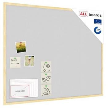 Planche de liège pâle, encadrement bois naturel – 100x80 cm