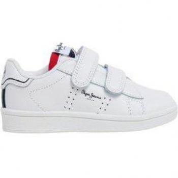 Player Basic Cuir Blanc pour Garçon 26 – Pepe Jeans