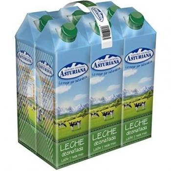 Central Lechera Asturiana Leche Desnatada 6 x 1L