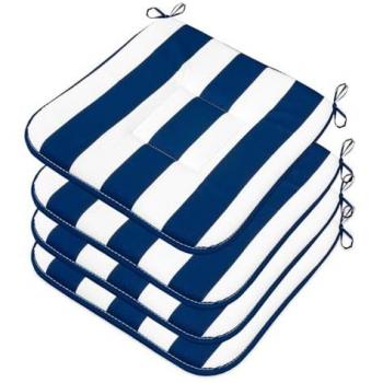Coussins de table Emmevi, set 4, bleu matelassé