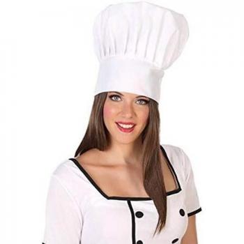 Atosa-34997 Sombrero Cocinero, Color blanco, única