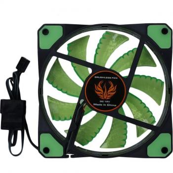 120mm 15 LED PC Cooling Fan with Rubber Connector