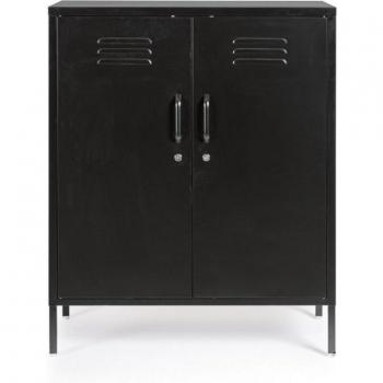Cassettiera Cambridge 80 cm nero per interno