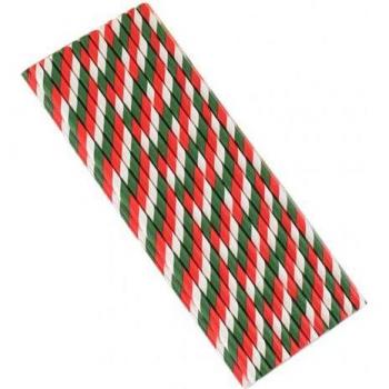 Disposable Colorful Striped Straws