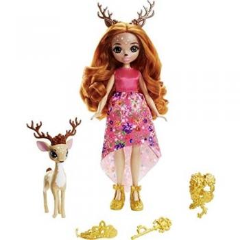 Royal Enchantimals Reina Daviana con Mascota Ciervo Grassy de Mattel