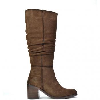 Sencillas Bota Alta de Mujer Marrón, Modelo Kangaroos