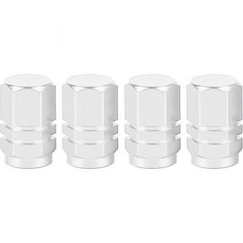 4PCs Black Car Rim Valve Caps