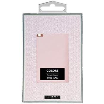 Batterie de Secours SO SEVEN Colors 5400mAh Rose/Metal Or Rose