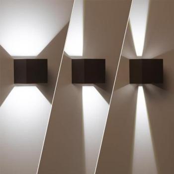 Aplique de Pared LED 6W Doble Cara Gris