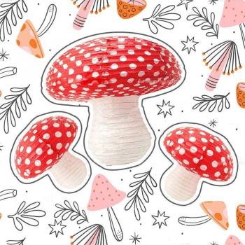 Year-End Celebration Mushroom Paper Lamp