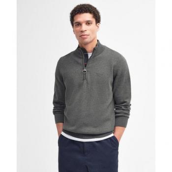 Jersey Masculino Media Cremallera y Canalé Barbour