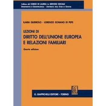 Lezioni di diritto dell'Unione Europea e relazioni familiari Ilaria Queirolo