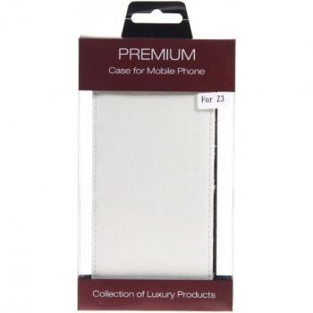 Cover Smartphone Flip in Pelle Sottile Bianco – Sony Xperia Z3