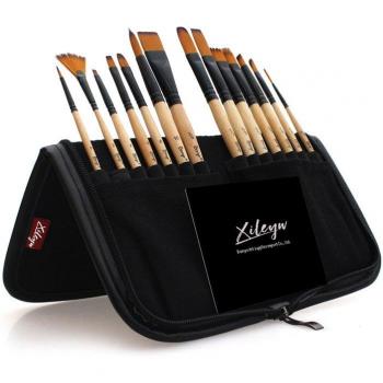 14 pcs Professional Artist Brushes for Oil and Acrylic