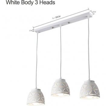 ZMJUJA Esszimmer LED Deckenlicht, lange runde Form, E27 Fassung, 3 LED-Lampen, preiswert
