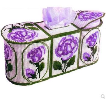 5D Cross-Stitch Tissue Box Craft Kit