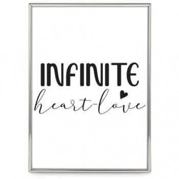 Cadre Finement Orné Infinity en Argent 10x15