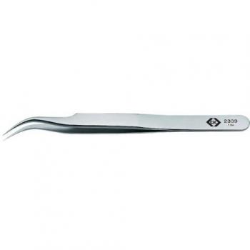 Pinzette da precisione curva 55° 110 mm C.K T2339