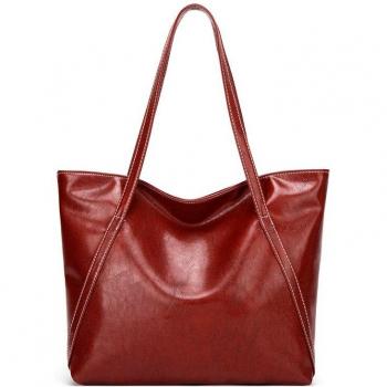LYKANEFU Soft Oil Leather Tote