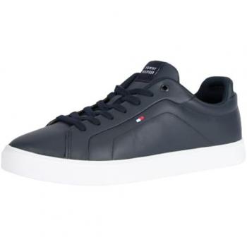 Tommy Hilfiger Herren Plateausneaker ICON COURT LTH FLAG ESS