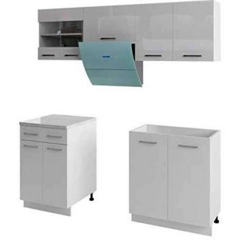 VidaXL Ensemble d'Armoires de Cuisine Blanc Brillant Mobilier Salle à Manger