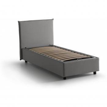 Cama de Casal con Contenedor en Tela – Fabricada en Italia – 140x190 cm