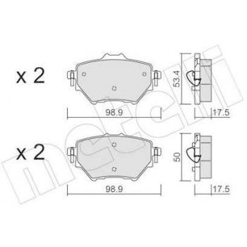 Pastiglie Freno Metelli 22-0987-0