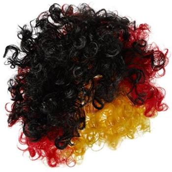 Love Fancy Dress German Supporter Curly Wig – One-Size Pack