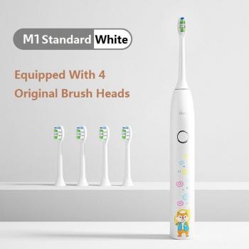 Cepillo de dientes infantil inteligente JIMOK M1, eléctrico, blanqueador, IPX7 a prueba de agua, carga rápida por USB