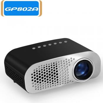 Miniproyector GP802A LED HD, Altavoz Integrado, Compatible con USB y SD