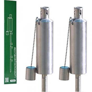 Set di torce in acciaio inox 115 cm