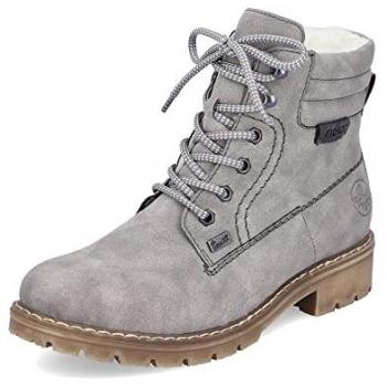 Winterstiefelette RIEKER Gr. 42, grau Damen Schuhe mit Schaftrandpolsterung