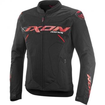Ixon Ionix Motorrad Textiljacke Schwarz-Rot für Herren L